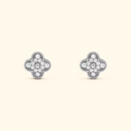 Bruce & Co Clover Stud Earrings with Decorative Details