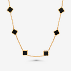 Bruce & Co Seven Quatrefoil Station Necklace