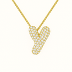 Bruce & Co Bubble Initial Crystal Necklace, A–Z, 18 in