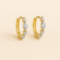 Bruce & Co Aila – Marquise Crystal Hoop Earrings