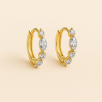 Bruce & Co Aila – Marquise Crystal Hoop Earrings