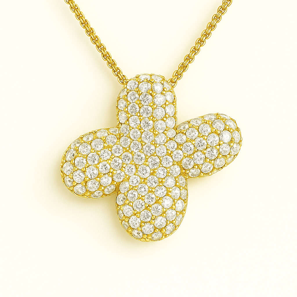 Bruce & Co Bubble Initial Crystal Necklace, A–Z, 18 in