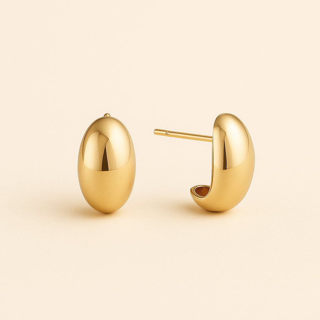 Bruce & Co Celeste – Smooth Dome Stud Earrings