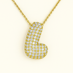 Bruce & Co Bubble Initial Crystal Necklace, A–Z, 18 in