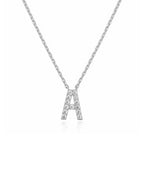 Bruce & Co Crystal Initial Pendant Necklace, A–Z