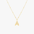 Bruce & Co Mother-of-Pearl Initial Necklace, A–Z
