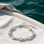 Bruce & Co Aura – Bezel Set Zircon Station Bracelet