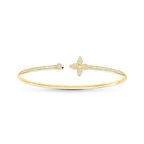 Bruce & Co Ester – Four-Petal Open Cuff Bracelet