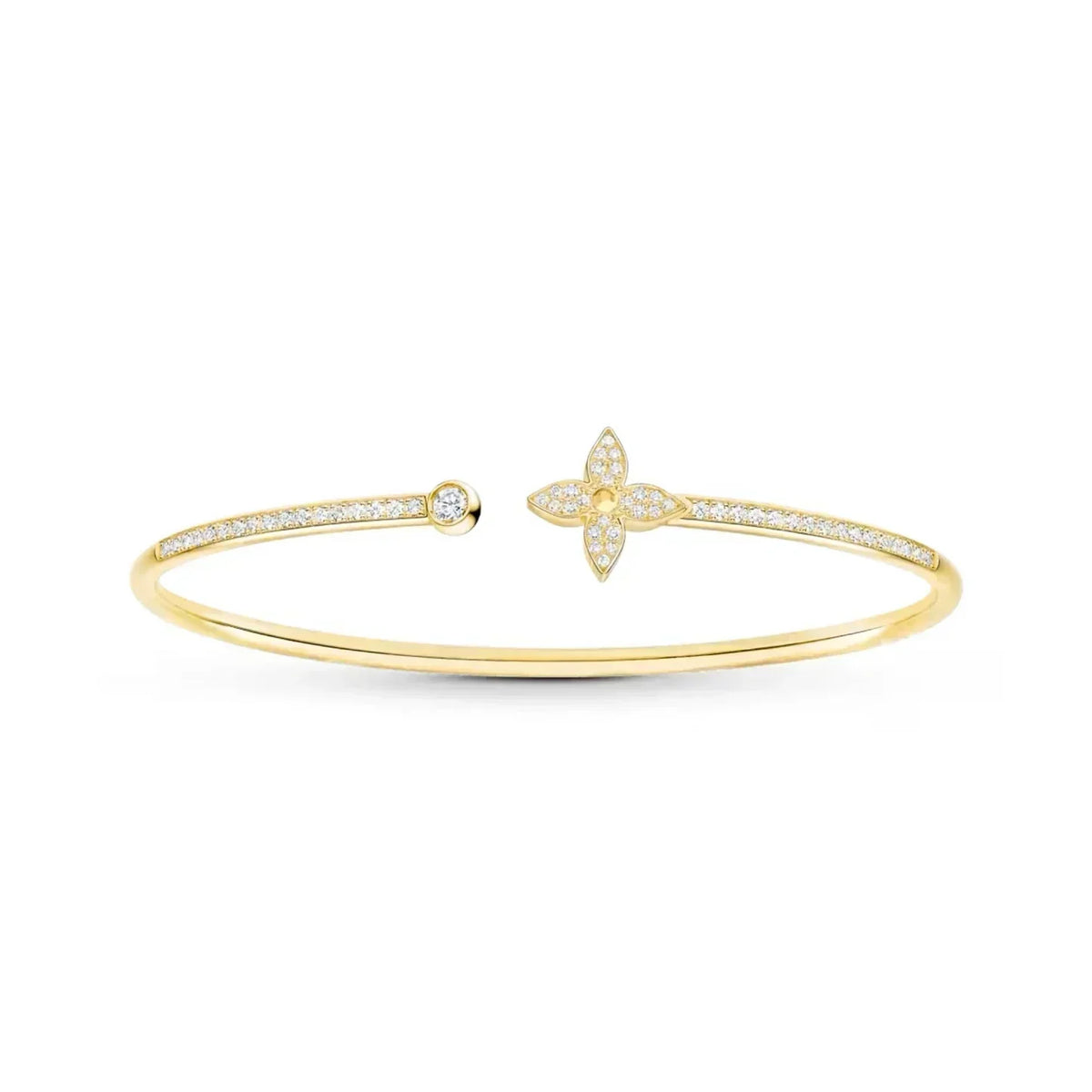 Bruce & Co Ester – Four-Petal Open Cuff Bracelet