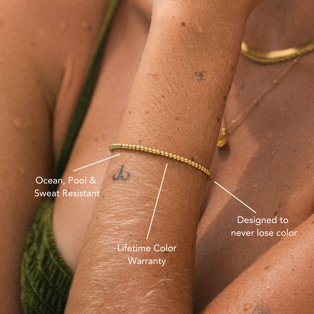 Bruce & Co Metal Bead Bracelet, 3 mm × 16 cm