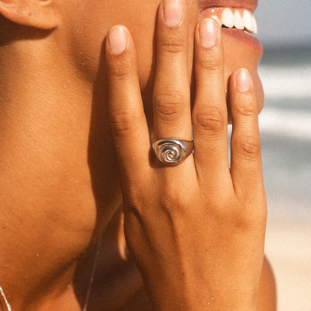 Bruce & Co Calypso – Nautilus Spiral Signet Ring