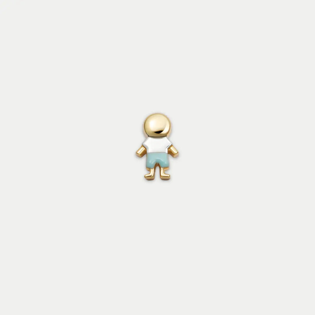 Boy Charm with Blue Outfit