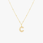 Bruce & Co Mother-of-Pearl Initial Necklace, A–Z