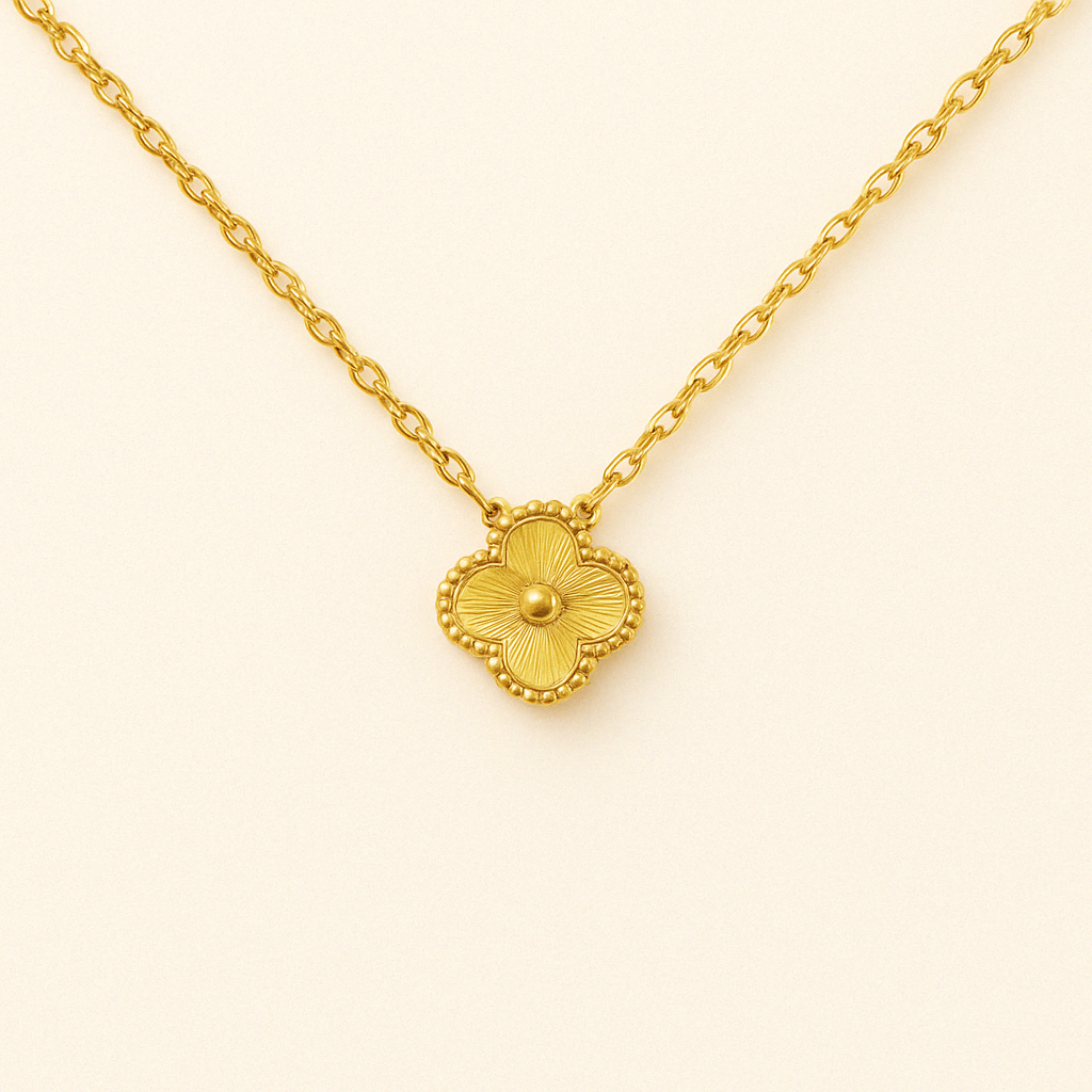 Bruce & Co Clover Pendant Necklace, Five Color Options