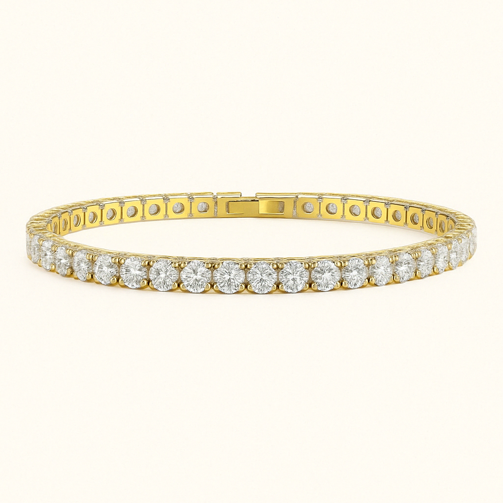 Bruce & Co Clear Detail Tennis Bracelet, Three Color Options
