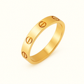 Bruce & Co Love – Slim Screw Detail Band Ring