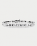 Bruce & Co Men’s Lab-Grown Moissanite Tennis Bracelet, 925 Sterling Silver, 4 mm