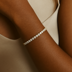 Bruce & Co Clear Detail Tennis Bracelet, Three Color Options