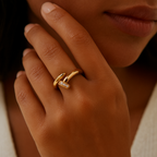 Bruce & Co Crystal Nail Wrap Ring