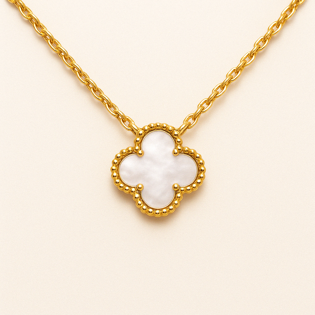 Bruce & Co Clover Pendant Necklace, Five Color Options