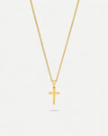 Bruce & Co Men’s Cross Pendant Necklace, 18K Gold-Plated