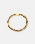 Bruce & Co Men’s Cuban Link Bracelet, 6 mm, 14K Gold-Plated