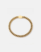 Bruce & Co Men’s Cuban Link Bracelet, 6 mm, 14K Gold-Plated