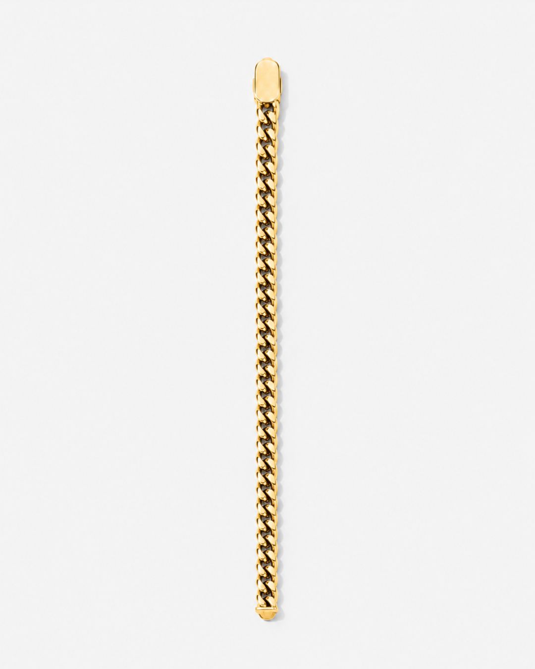 Bruce & Co Men’s Cuban Link Bracelet, 6 mm, 14K Gold-Plated