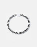 Bruce & Co Men’s Cuban Link Bracelet, 6 mm, Platinum-Plated