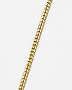 Bruce & Co Men’s 18K Gold-Plated Cuban Chain Necklace, 5 mm