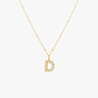 Bruce & Co Mother-of-Pearl Initial Necklace, A–Z