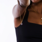 Bruce & Co Round CZ Birthstone Necklace, 9 mm