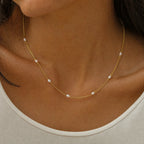 Bruce & Co Freshwater Pearl Station Choker, 37 cm