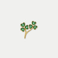Bruce & Co Double Green Clover Branch Charm