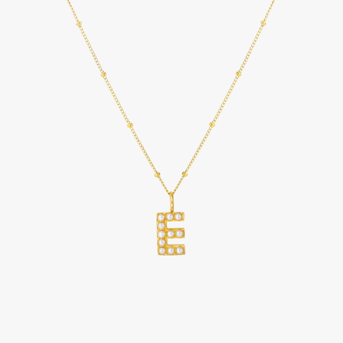 Bruce & Co Mother-of-Pearl Initial Necklace, A–Z