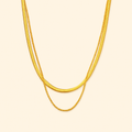 Bruce & Co Hailey – Flat Chain Layered Necklace