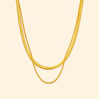 Bruce & Co Hailey – Flat Chain Layered Necklace