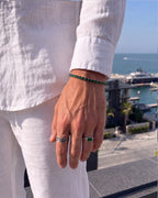 Bruce & Co Men’s 1 Carat Lab-Grown Emerald Signet Ring in 925 Sterling Silver