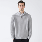 Cable-Zip Sweater - South Korea Taebaek 4