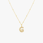 Bruce & Co Mother-of-Pearl Initial Necklace, A–Z
