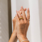 Bruce & Co Gemini – Two Sculpted Stacking Rings Set
