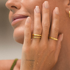 Bruce & Co Gemini – Two Sculpted Stacking Rings Set