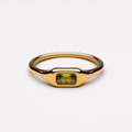 Bruce & Co Laguna – Green Rectangular Zircon Ring