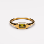 Bruce & Co Laguna – Green Rectangular Zircon Ring