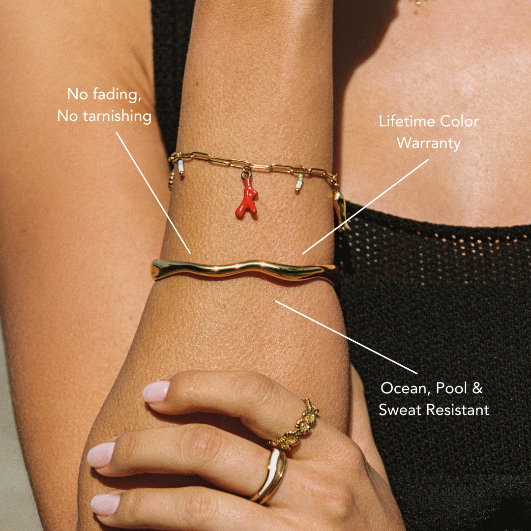 Bruce & Co Cala – Wave Open Cuff Bracelet, 54 × 60 mm