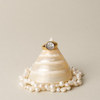 Bruce & Co Round Mother-of-Pearl Signet Ring