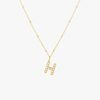 Bruce & Co Mother-of-Pearl Initial Necklace, A–Z
