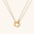 Bruce & Co Harper – Double Chain Ring Pendant Necklace
