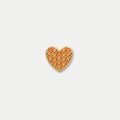 Bruce & Co Orange Heart Charm with Textured Details