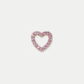 Bruce & Co Pink Open Heart Charm